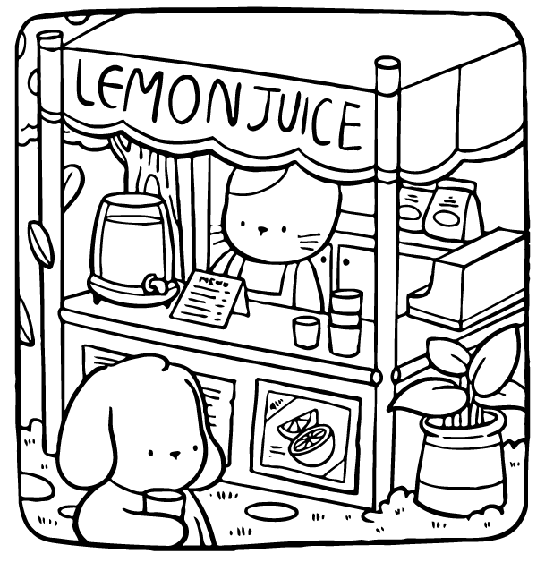 Desenho de Adorable Friends para imprimir