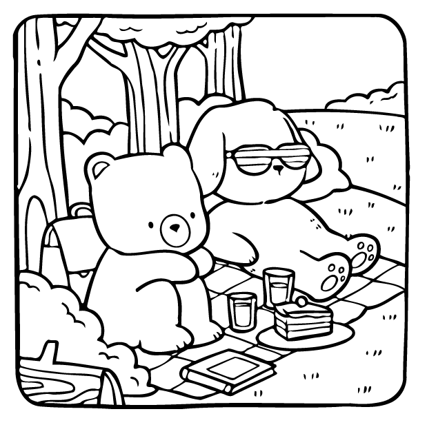 Desenho de Adorable Friends para imprimir