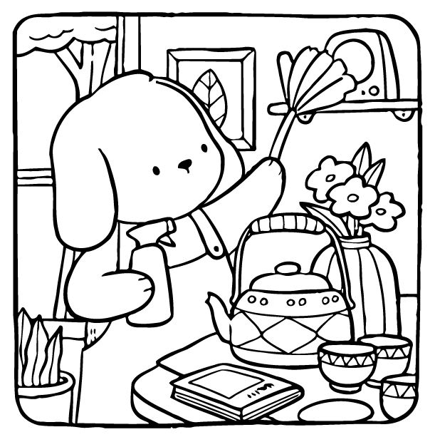 Desenho de Adorable Friends para imprimir