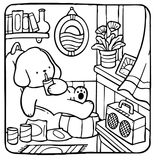 Desenho de Adorable Friends para imprimir