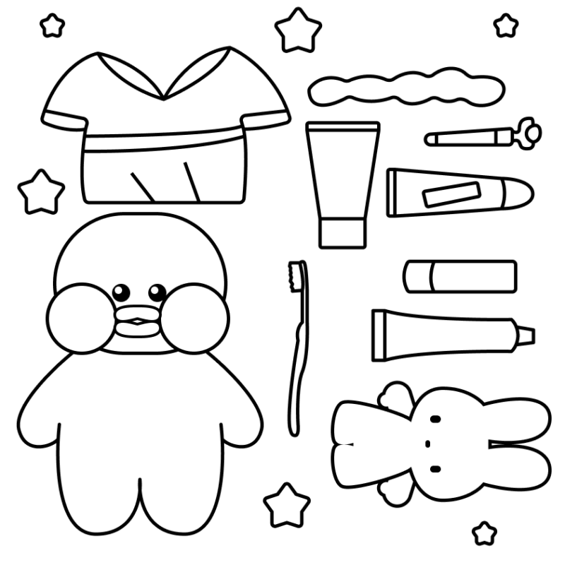 Desenho de Paper Duck para imprimir