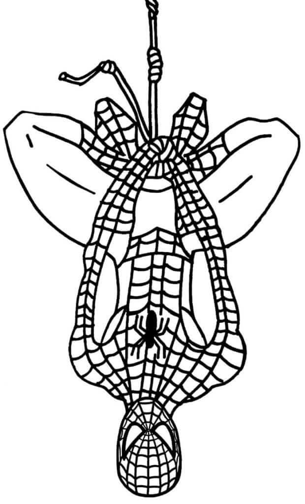 Desenho de Homem-Aranha (Spider-Man) para imprimir