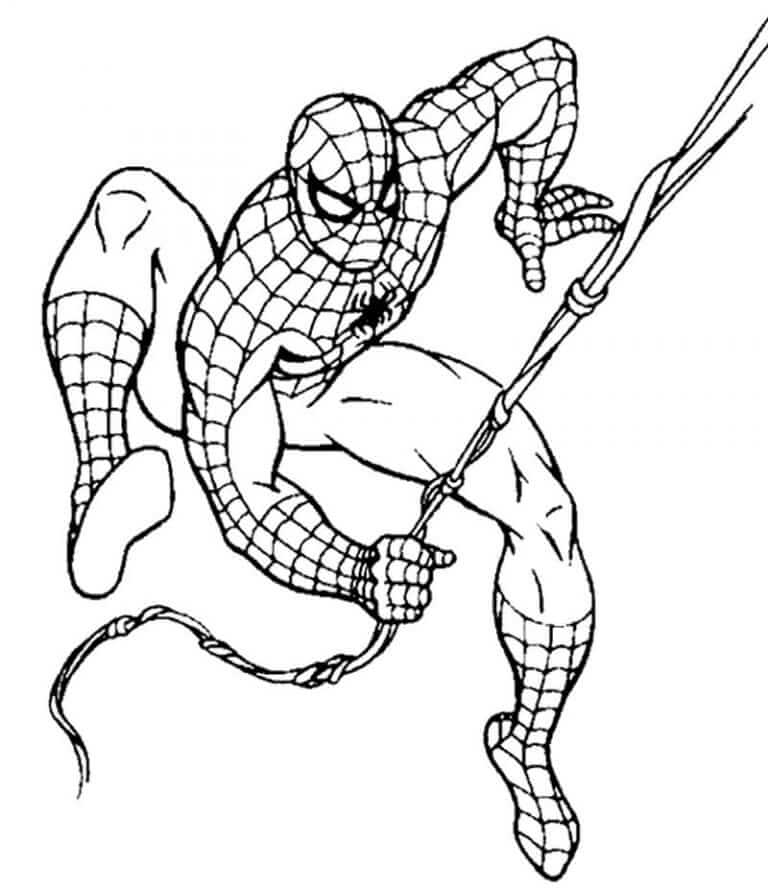 Desenho de Homem-Aranha (Spider-Man) para imprimir