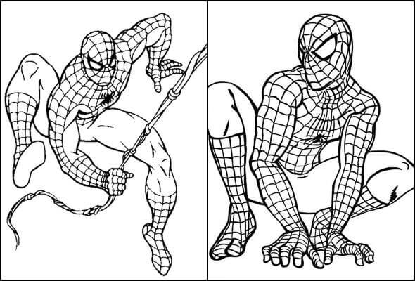 Desenho de Homem-Aranha (Spider-Man) para imprimir