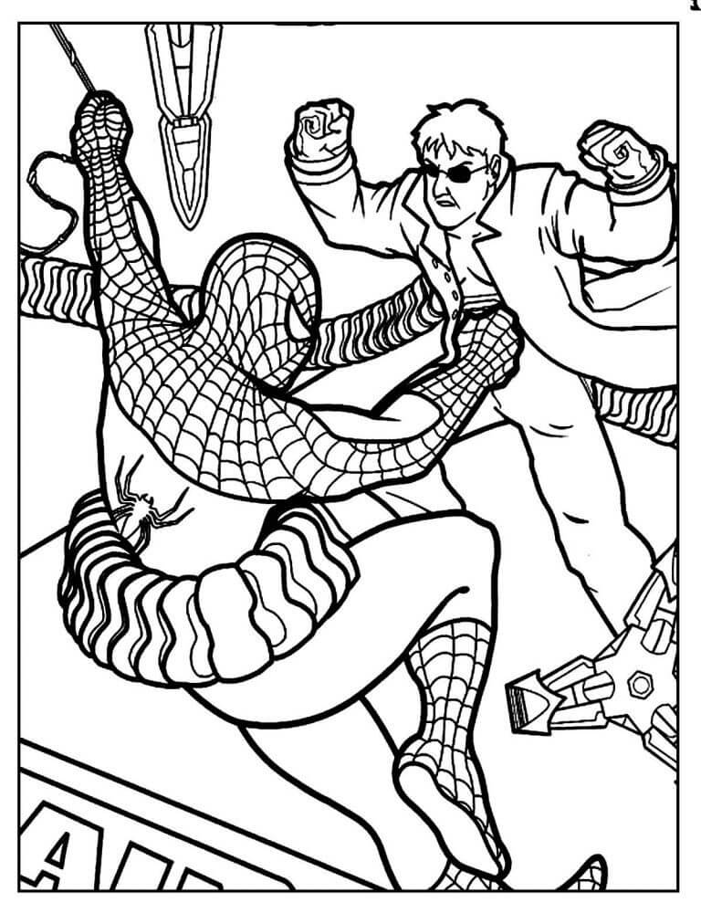 Desenho de Homem-Aranha (Spider-Man) para imprimir