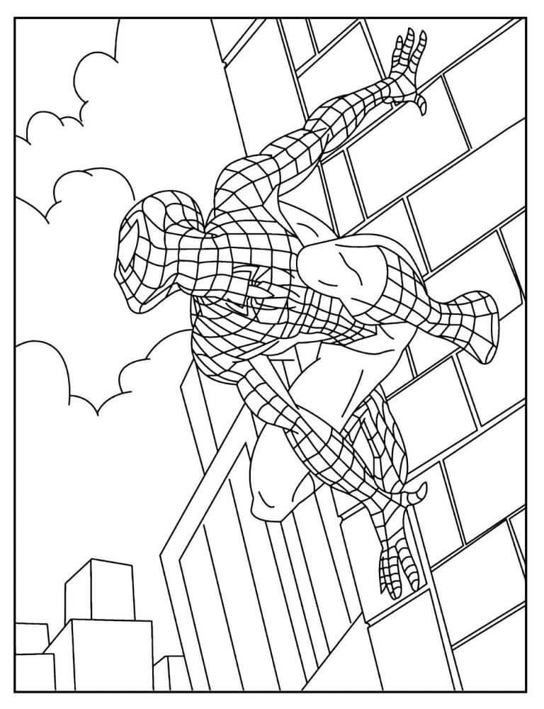 Desenho de Homem-Aranha (Spider-Man) para imprimir