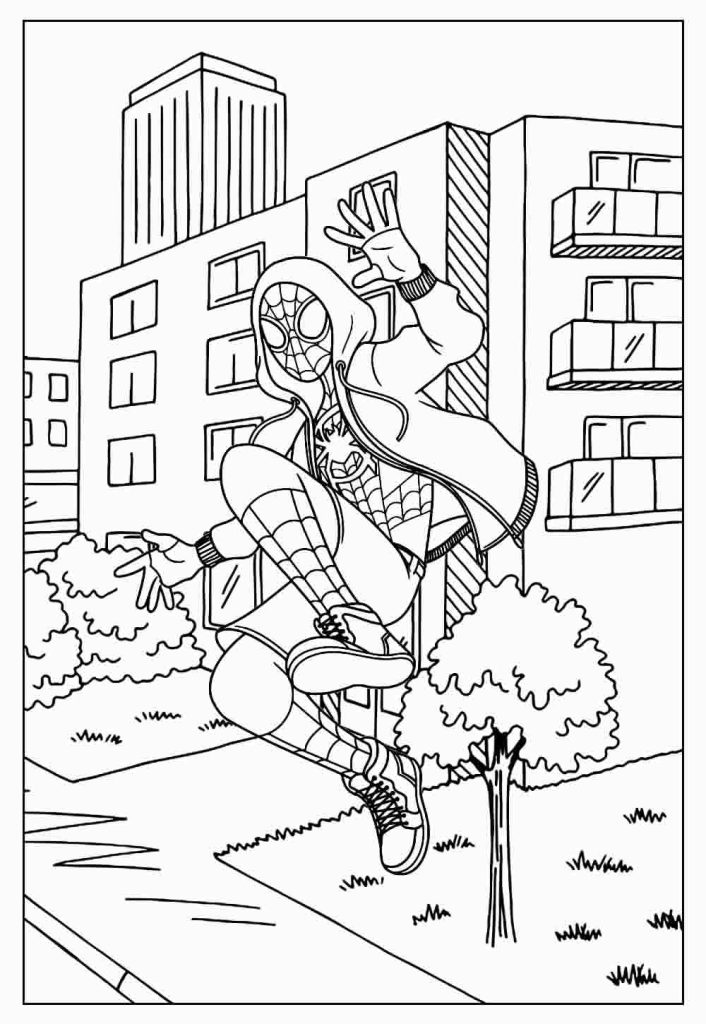 Desenho de Homem-Aranha (Spider-Man) para imprimir
