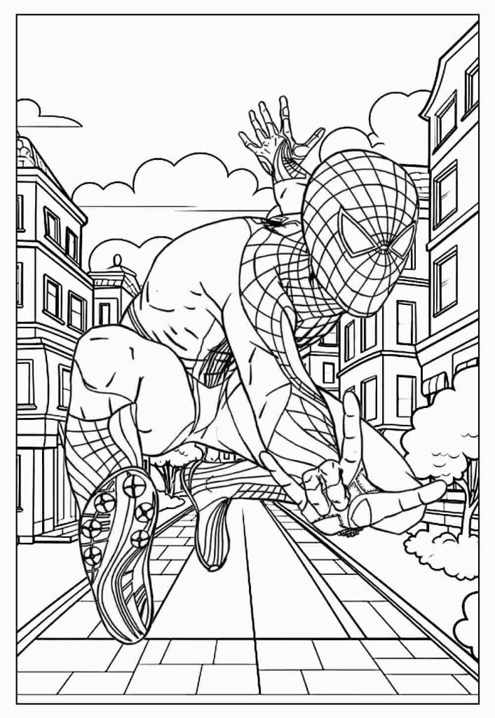 Desenho de Homem-Aranha (Spider-Man) para imprimir
