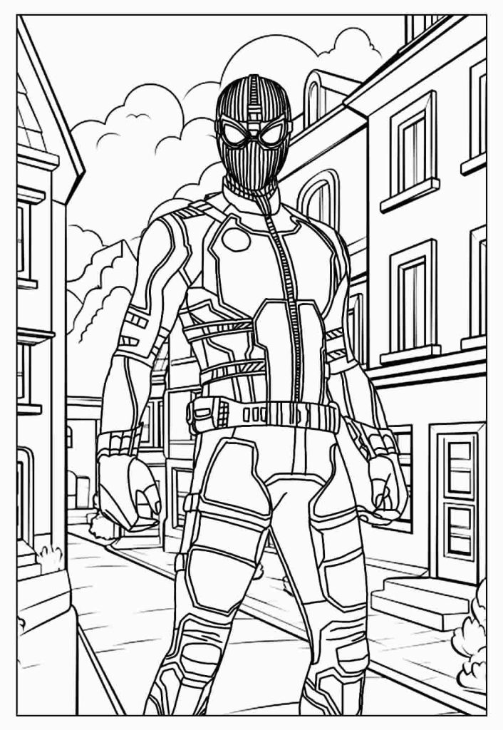 Desenho de Homem-Aranha (Spider-Man) para imprimir