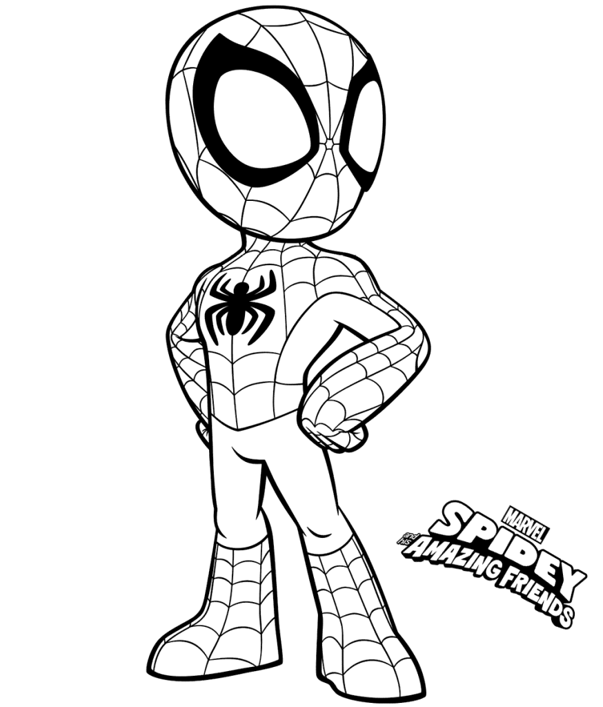 Desenho de Homem-Aranha (Spider-Man) para imprimir