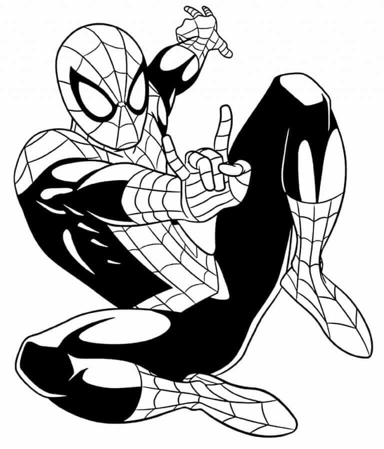 Desenho de Homem-Aranha (Spider-Man) para imprimir