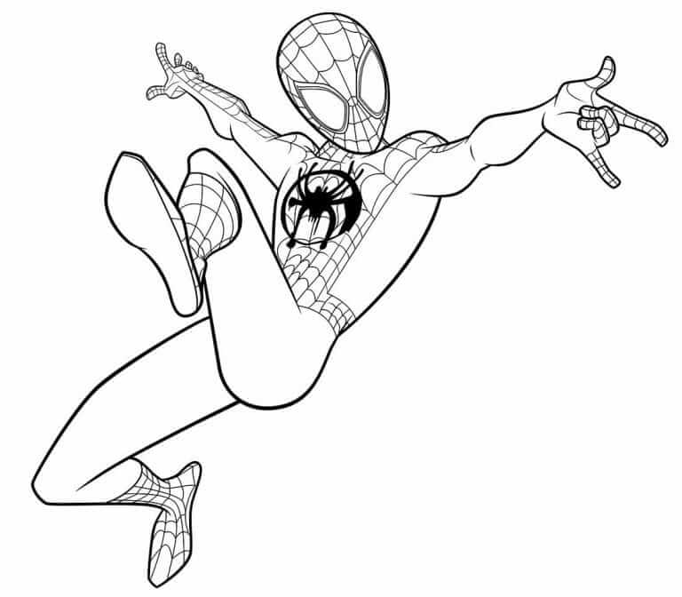 Desenho de Homem-Aranha (Spider-Man) para imprimir