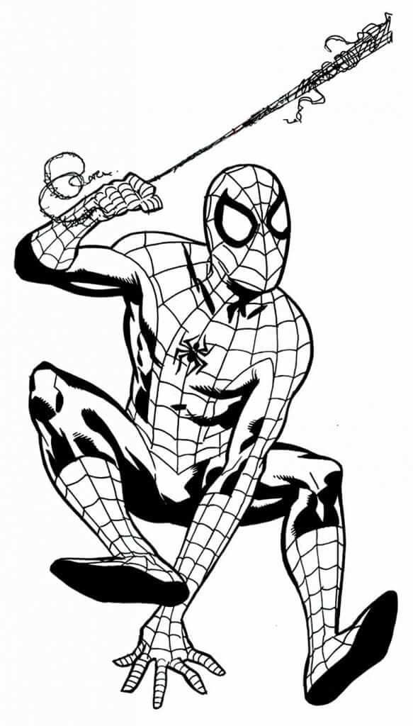 Desenho de Homem-Aranha (Spider-Man) para imprimir