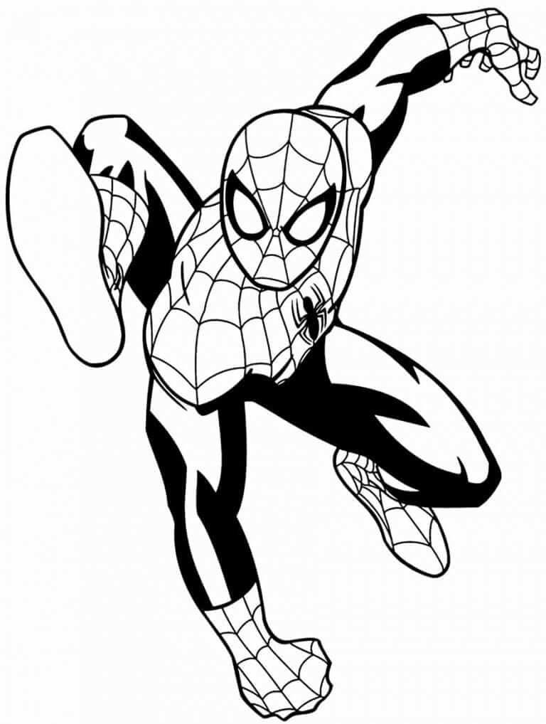 Desenho de Homem-Aranha (Spider-Man) para imprimir
