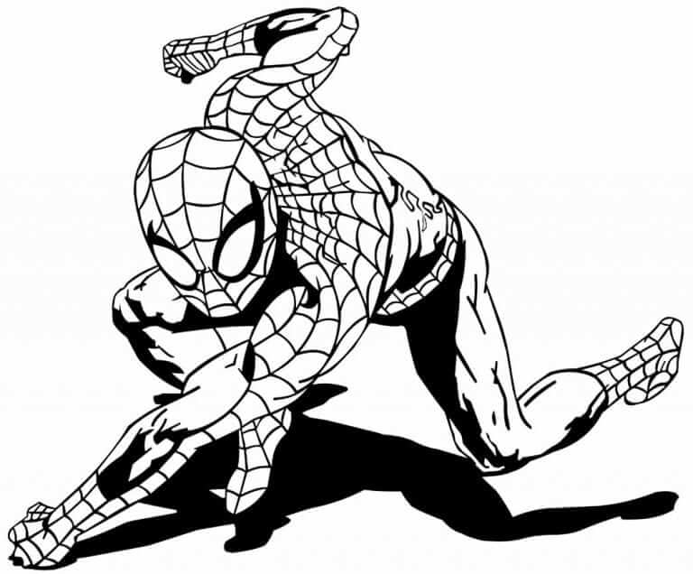 Desenho de Homem-Aranha (Spider-Man) para imprimir