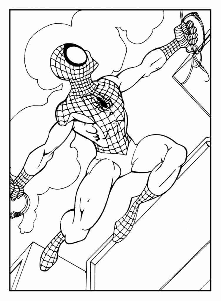 Desenho de Homem-Aranha (Spider-Man) para imprimir