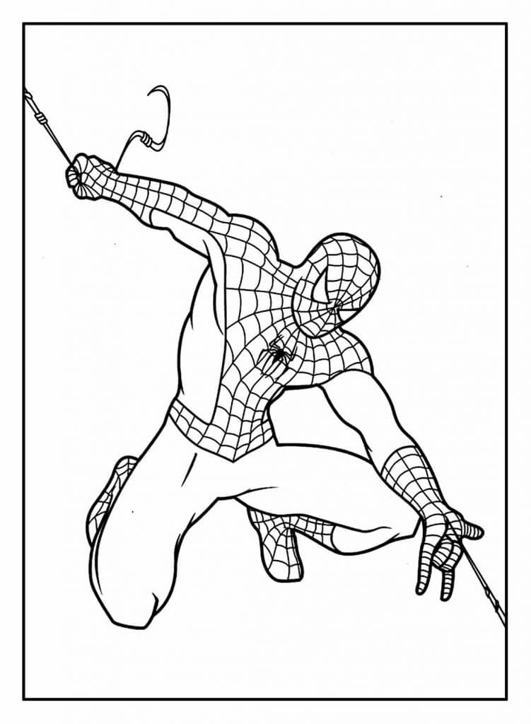 Desenho de Homem-Aranha (Spider-Man) para imprimir