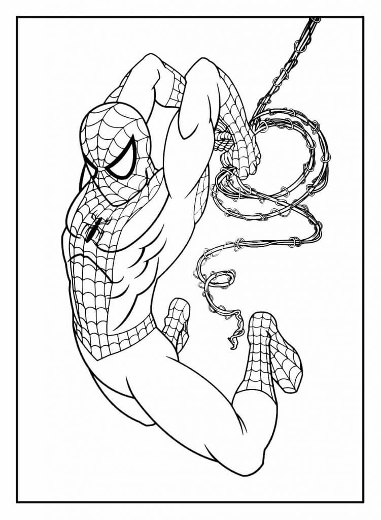 Desenho de Homem-Aranha (Spider-Man) para imprimir