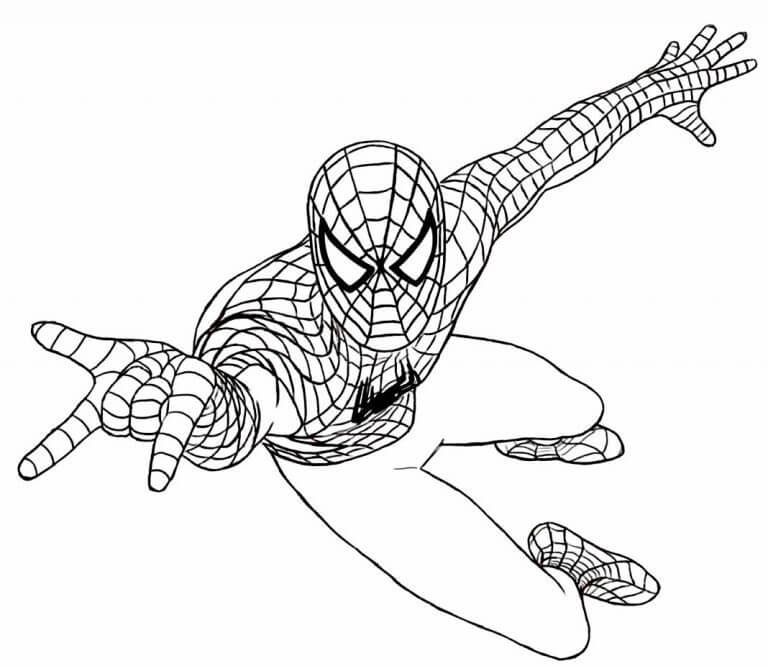 Desenho de Homem-Aranha (Spider-Man) para imprimir