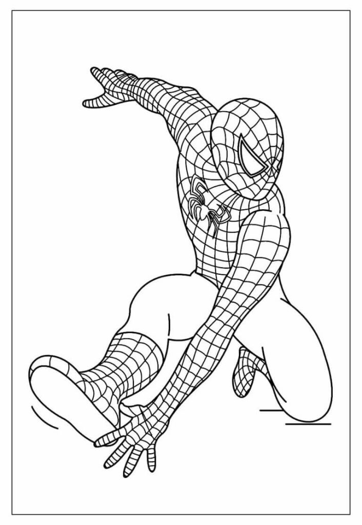 Desenho de Homem-Aranha (Spider-Man) para imprimir