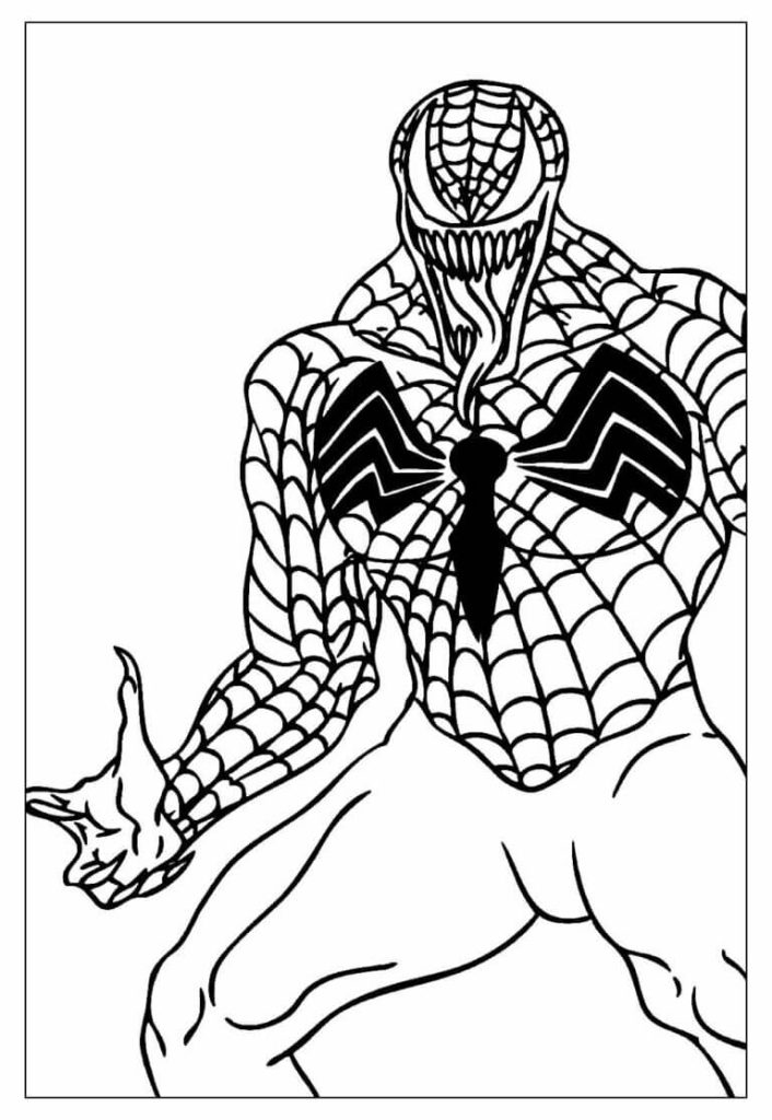 Desenho de Homem-Aranha (Spider-Man) para imprimir