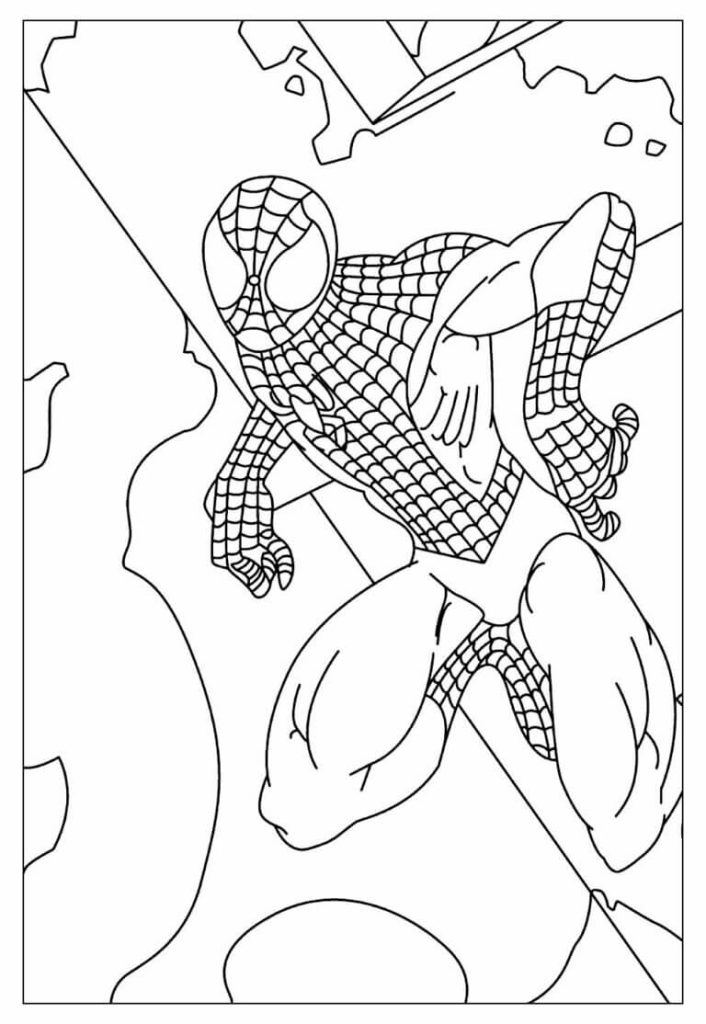 Desenho de Homem-Aranha (Spider-Man) para imprimir