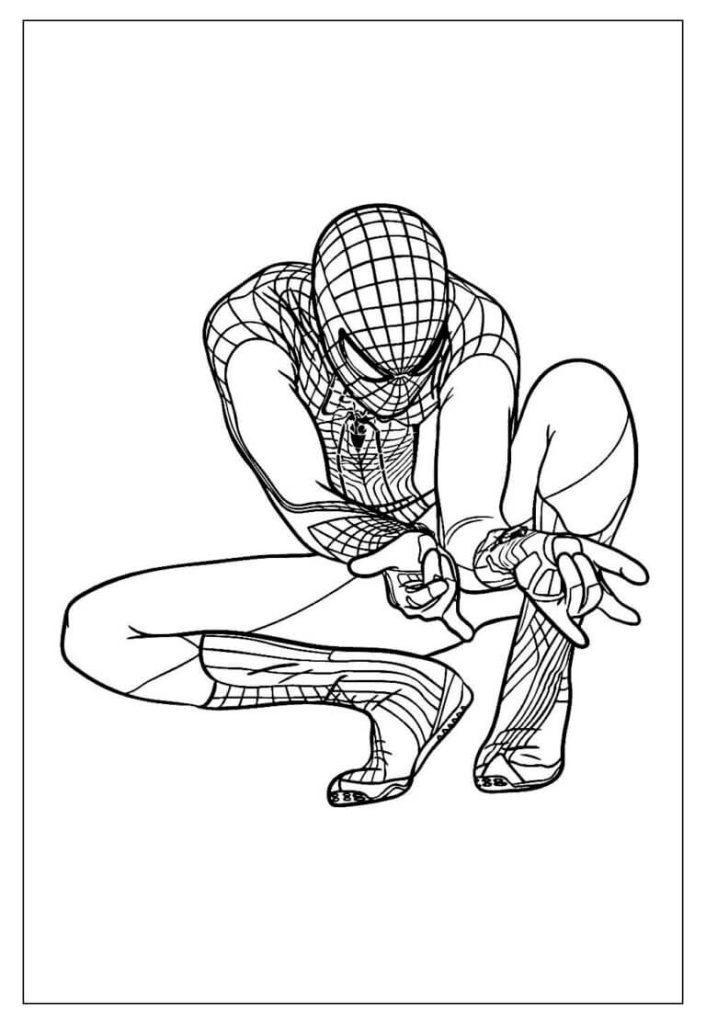 Desenho de Homem-Aranha (Spider-Man) para imprimir