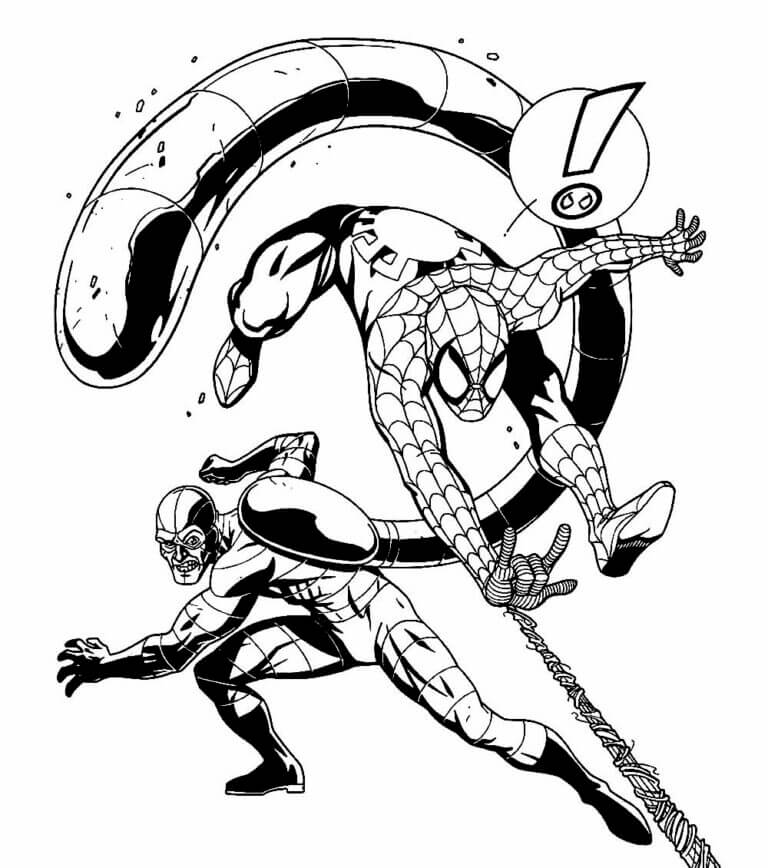Desenho de Homem-Aranha (Spider-Man) para imprimir