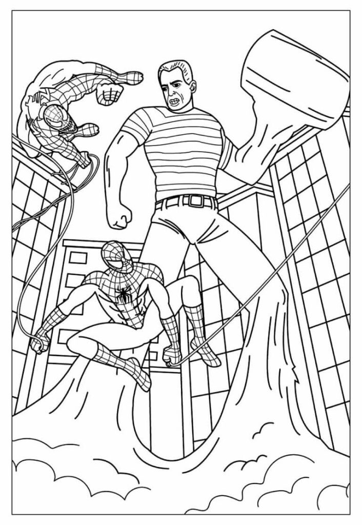 Desenho de Homem-Aranha (Spider-Man) para imprimir