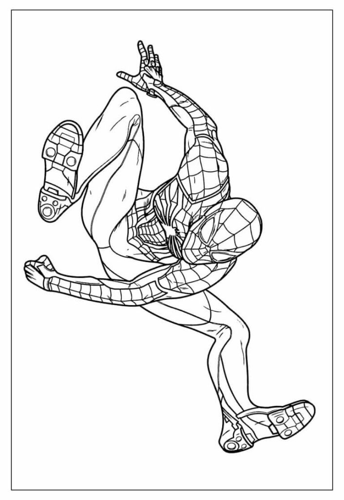Desenho de Homem-Aranha (Spider-Man) para imprimir