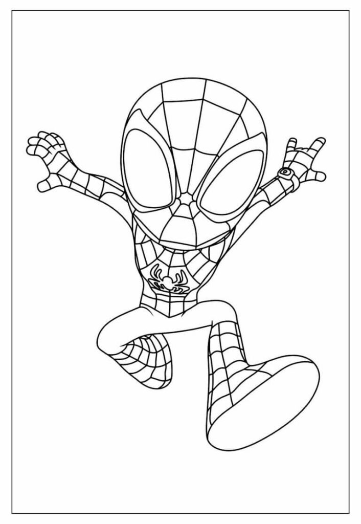Desenho de Homem-Aranha (Spider-Man) para imprimir