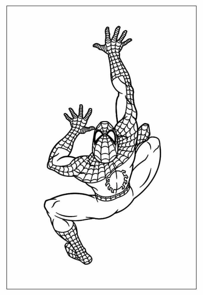 Desenho de Homem-Aranha (Spider-Man) para imprimir