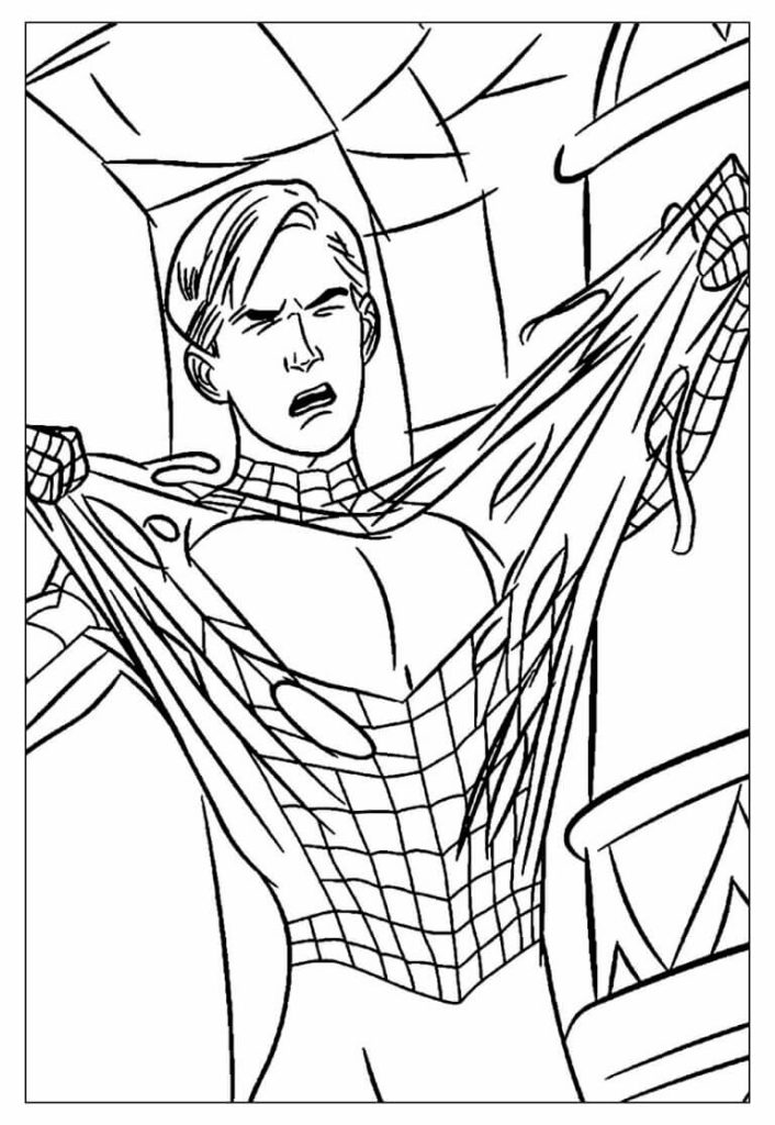 Desenho de Homem-Aranha (Spider-Man) para imprimir
