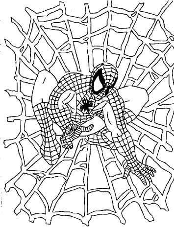 Desenho de Homem-Aranha (Spider-Man) para imprimir