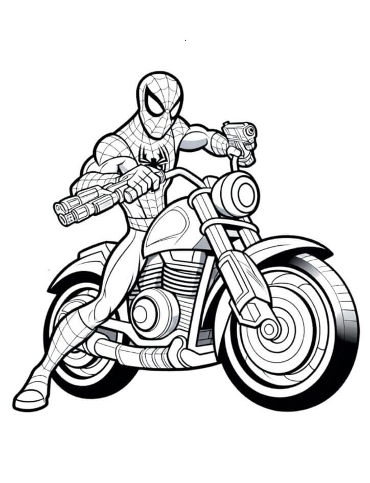 Desenho de Homem-Aranha (Spider-Man) para imprimir
