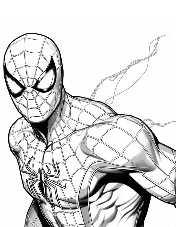 Desenho de Homem-Aranha (Spider-Man) para imprimir