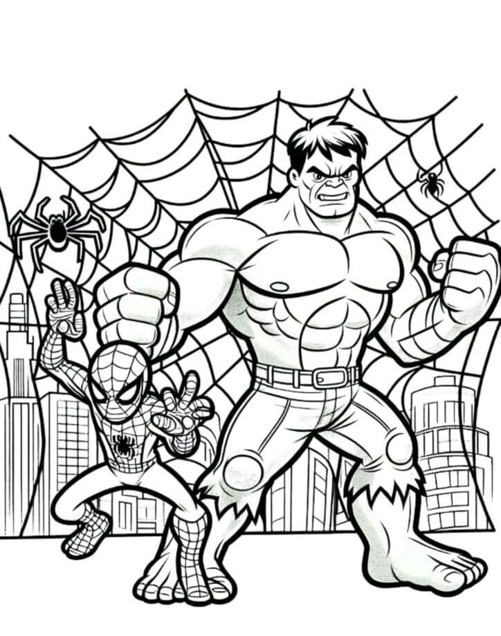 Desenho de Homem-Aranha (Spider-Man) para imprimir