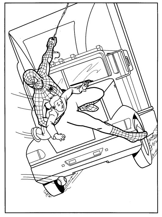 Desenho de Homem-Aranha (Spider-Man) para imprimir