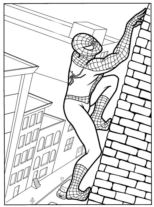 Desenho de Homem-Aranha (Spider-Man) para imprimir
