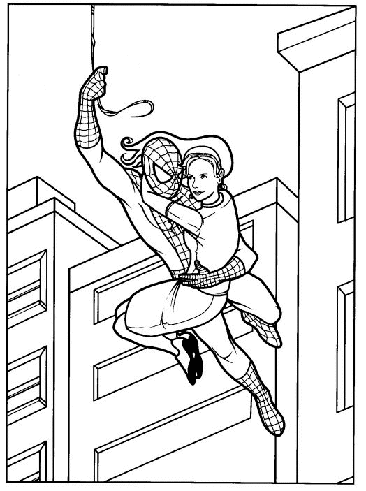 Desenho de Homem-Aranha (Spider-Man) para imprimir