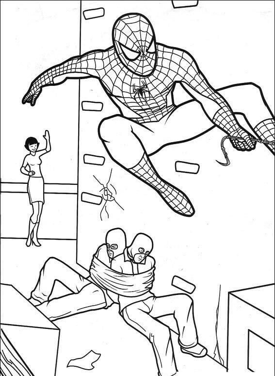 Desenho de Homem-Aranha (Spider-Man) para imprimir