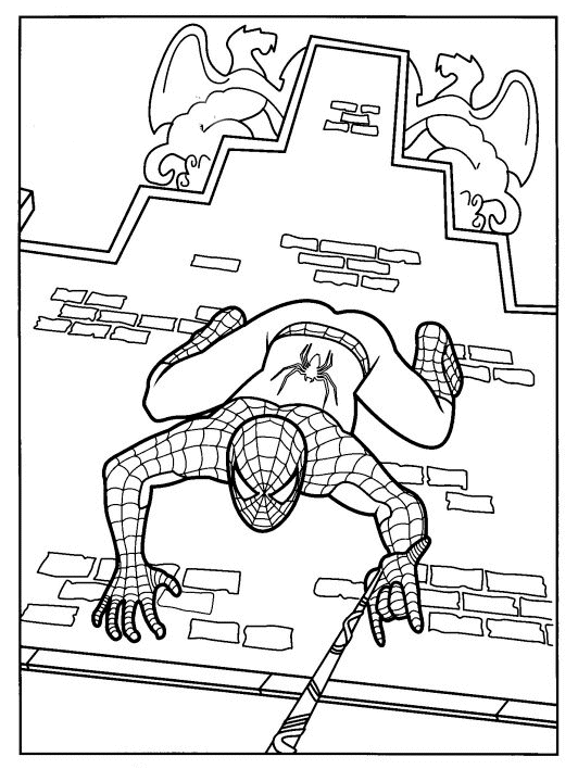 Desenho de Homem-Aranha (Spider-Man) para imprimir