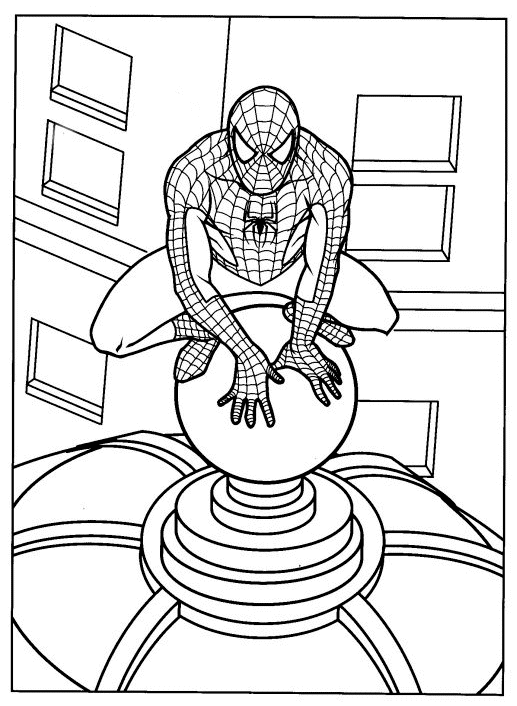Desenho de Homem-Aranha (Spider-Man) para imprimir