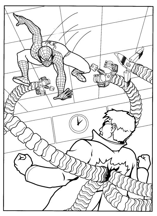 Desenho de Homem-Aranha (Spider-Man) para imprimir
