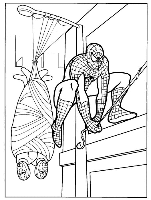 Desenho de Homem-Aranha (Spider-Man) para imprimir