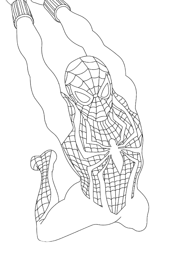 Desenho de Homem-Aranha (Spider-Man) para imprimir