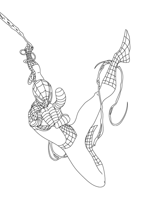 Desenho de Homem-Aranha (Spider-Man) para imprimir