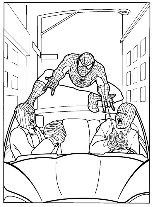 Desenho de Homem-Aranha (Spider-Man) para imprimir