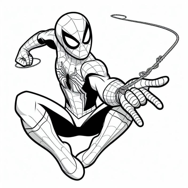 Desenho de Homem-Aranha (Spider-Man) para imprimir