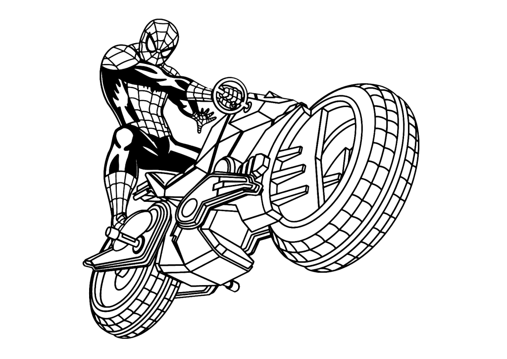 Desenho de Homem-Aranha (Spider-Man) para imprimir